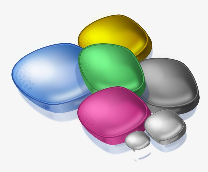 Free Clipart - Colorful Stone Clipart Transparent, transparent png download
