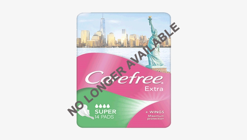 Extra Super Pads Not Available - Carefree Super Ultra Thins + Wings 10 Pack, transparent png download
