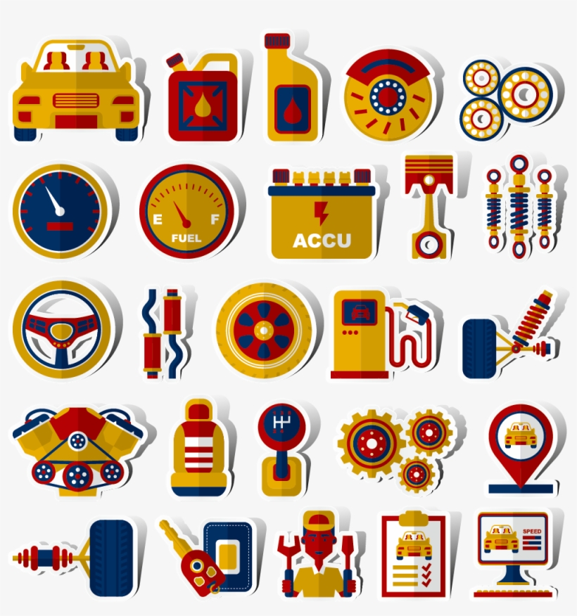 Sports Car Vehicle - Car Part Icon Png, transparent png download