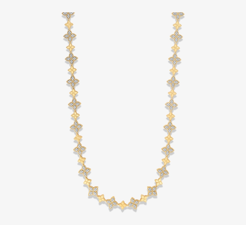 Roberto Coin Princess Gold And Diamond Alternating, transparent png download