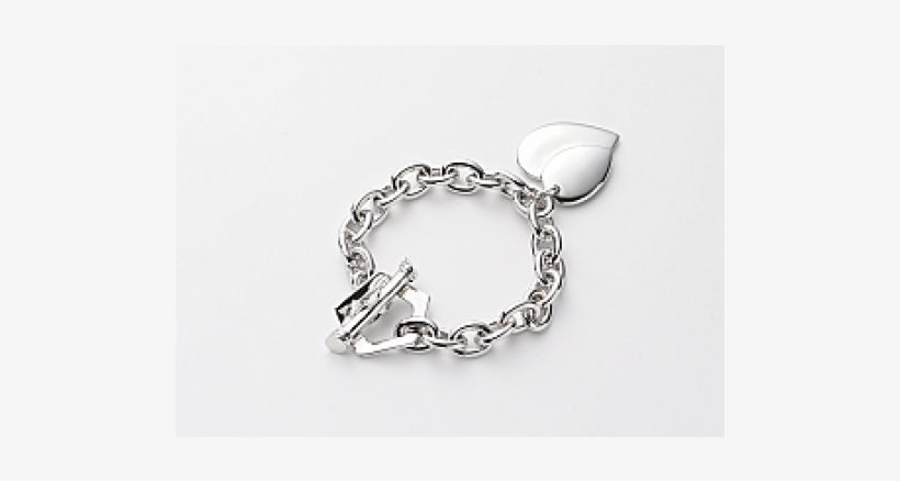 Rolo Link Chain With Heart Pendant And Toggle Closure - Academy Awards, transparent png download