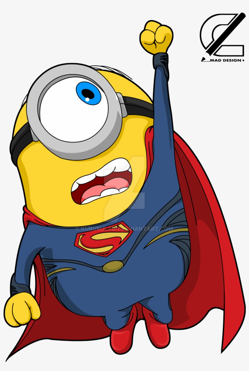 Free Download Superman Minion Png Clipart Superman - Миньоны В Векторе Скачать Бесплатно, transparent png download