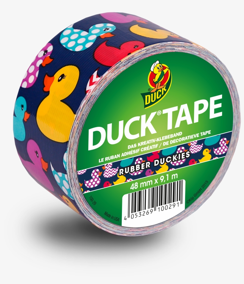 Duck Tape Rubber Duckies Duct Tape Crafts, Duck Tape, - Ducktape Roll Rubber Duckies 48 Mm X 9,1 M (100-29), transparent png download