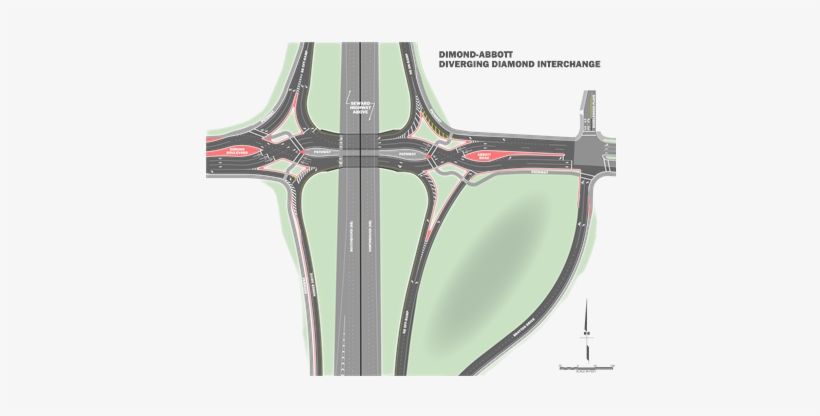 Diverging Diamond Interchange, Scooter-academy - Crucifix, transparent png download
