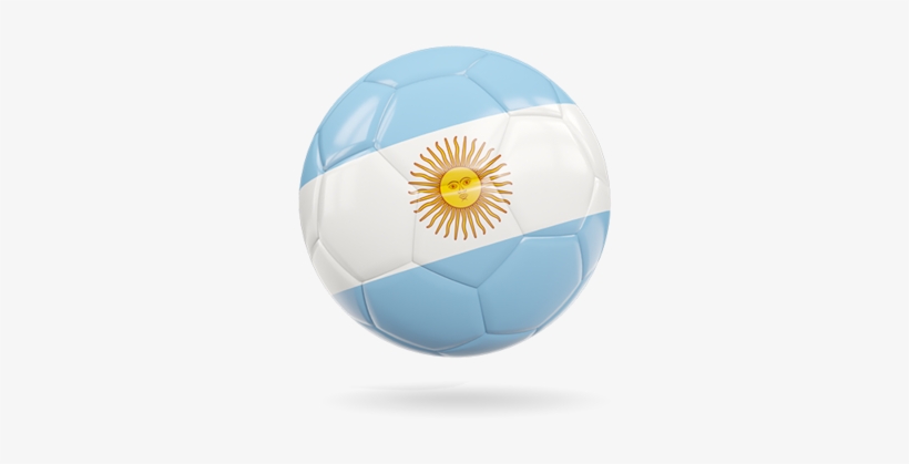 Argentina Flag In Soccer Ball, transparent png download