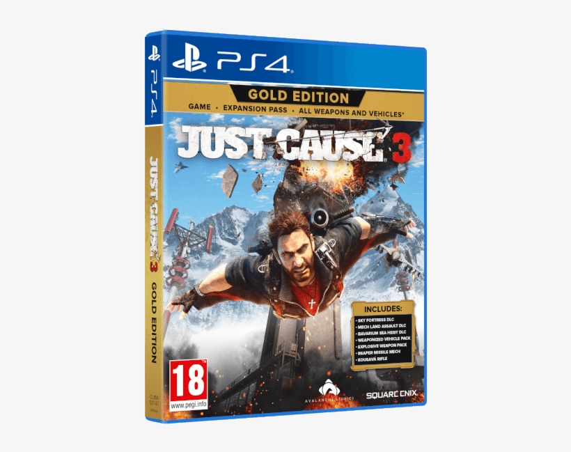 Just Cause 3 Gold Edition Announced - Just Cause 3 Gold Edition (ps4), transparent png download