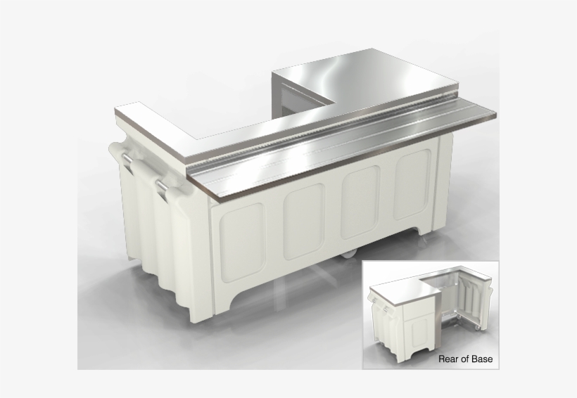 Large Deluxe Cashier Stand Locking Cash Drawer On Buffet Png