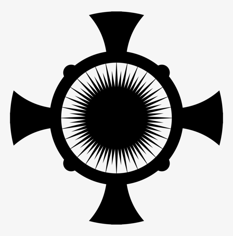Computer Icons Monstrance Black And White Flickr Symbol - Clip Art, transparent png download