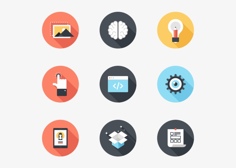 Creative Process - Process Flat Icon Png, transparent png download