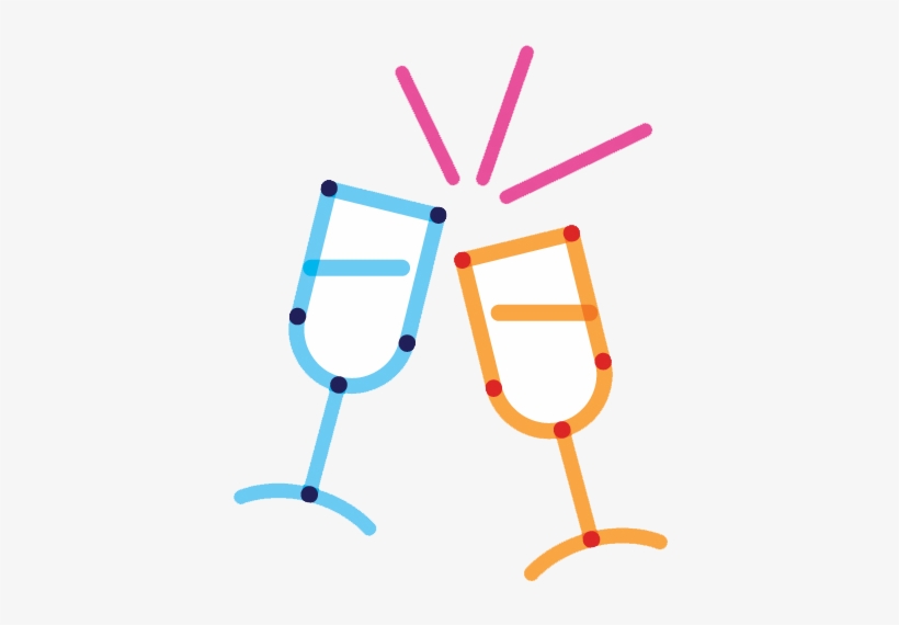 Dringking Glasses Icon - Enduring Community, transparent png download