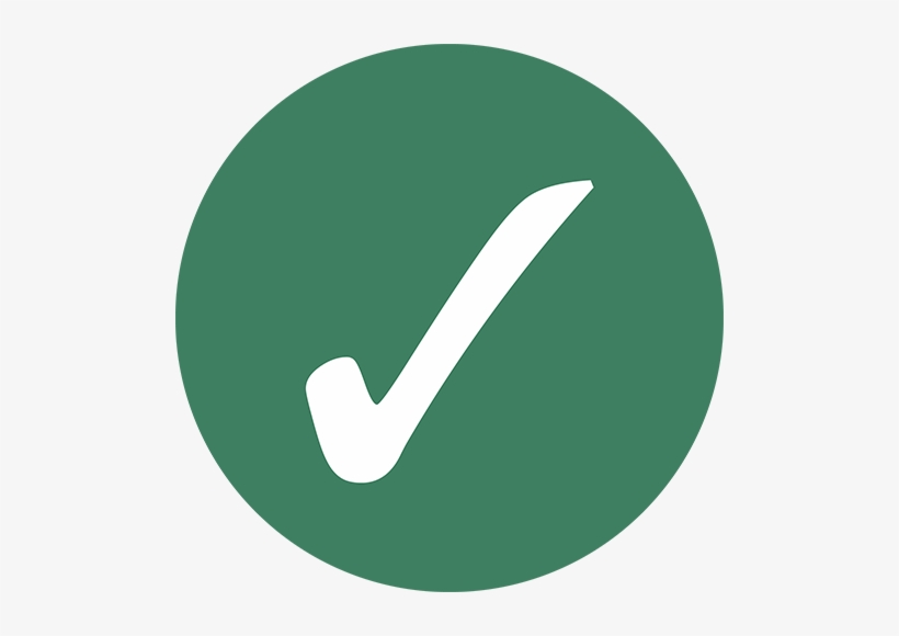 2 Tick In Circle Green Blue - Blue, transparent png download