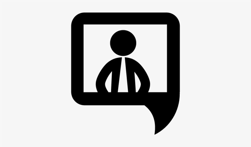 Businessman Communication Symbol Vector - Icono Comunicacion, transparent png download