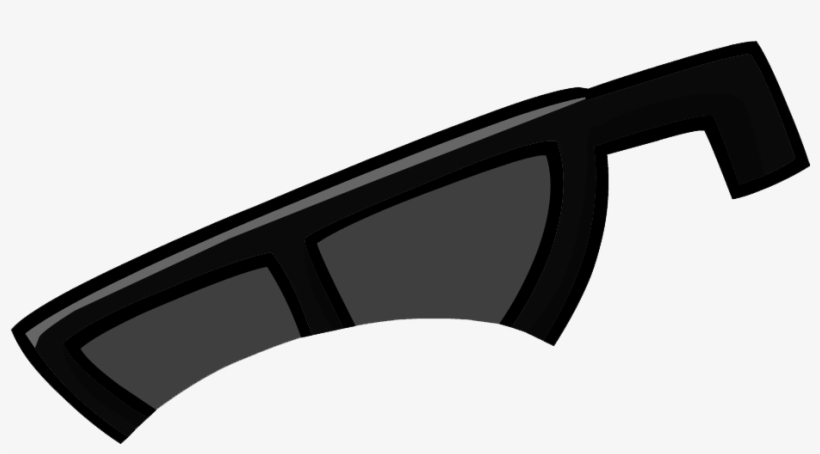 Black Sunglasses - Club Penguin Glasses Custom, transparent png download