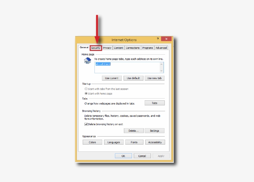 Internet Explorer - Internet Options, transparent png download
