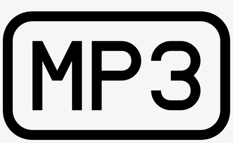 Mp3 Music Audio File Outlined Rectangular Interface - Faq Icon Png, transparent png download