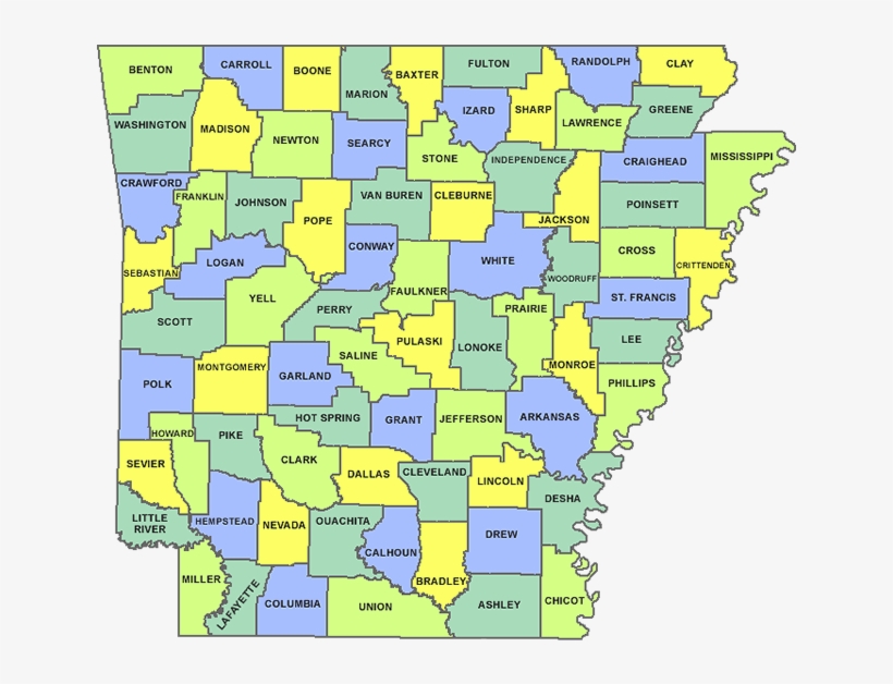 Arkansas Hot Dog Cart Licensing County State Rules - Arkansas County Map, transparent png download