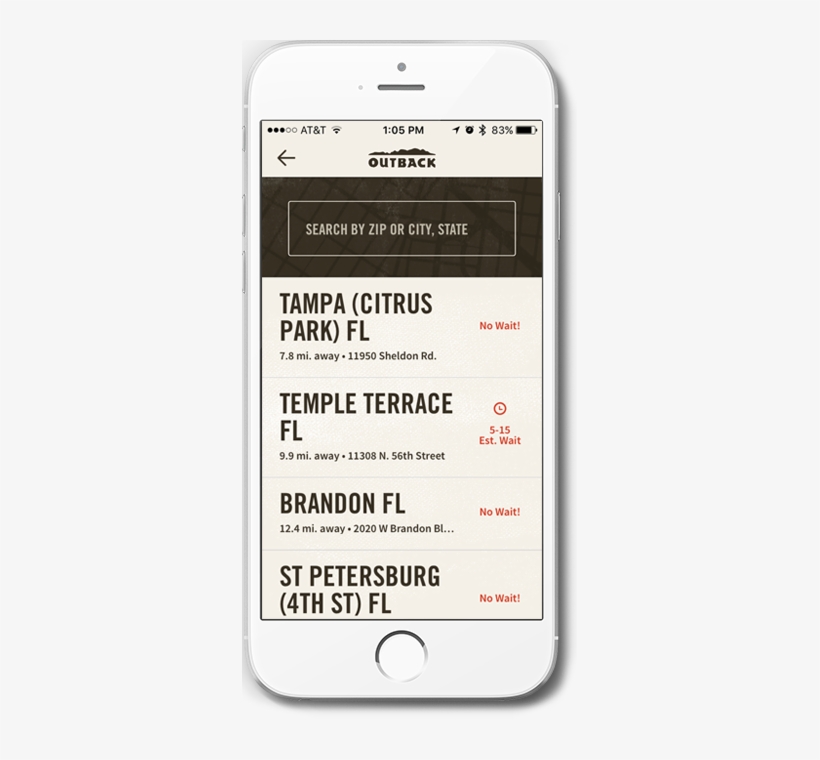 See Wait Times Before You Arrive - Outback Steakhouse, transparent png download