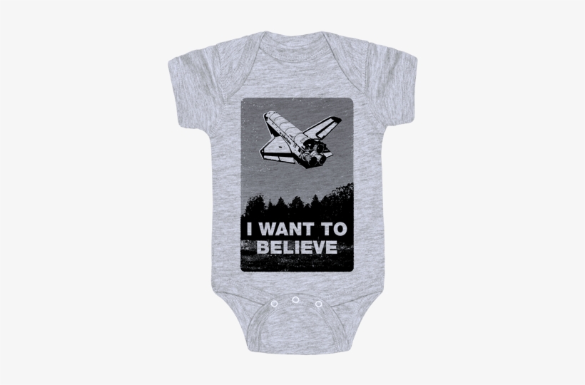 I Want To Believe Baby Onesy - Neil Degrasse Tyson Baby Clothes, transparent png download