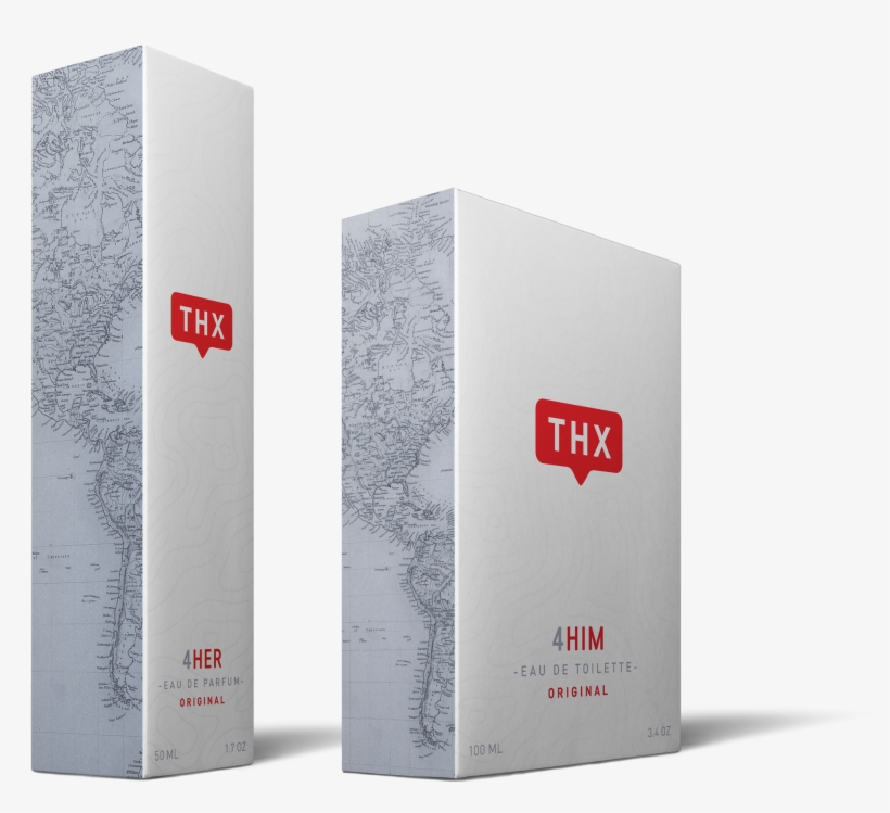 Original Fragrances "4him" And "4her" From The Thx - Box, transparent png download