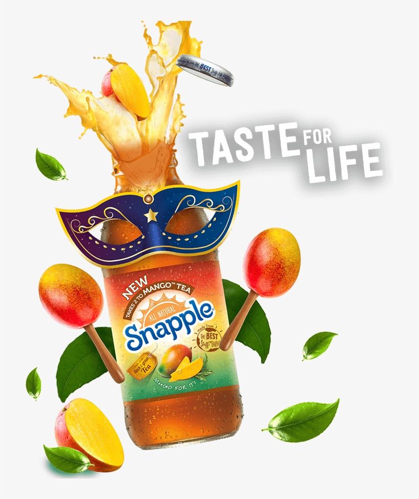 Welcome To Snapple Hong Kong - Snapple All Natural Mango Tea - 12 Pack, 16 Fl Oz Bottles, transparent png download