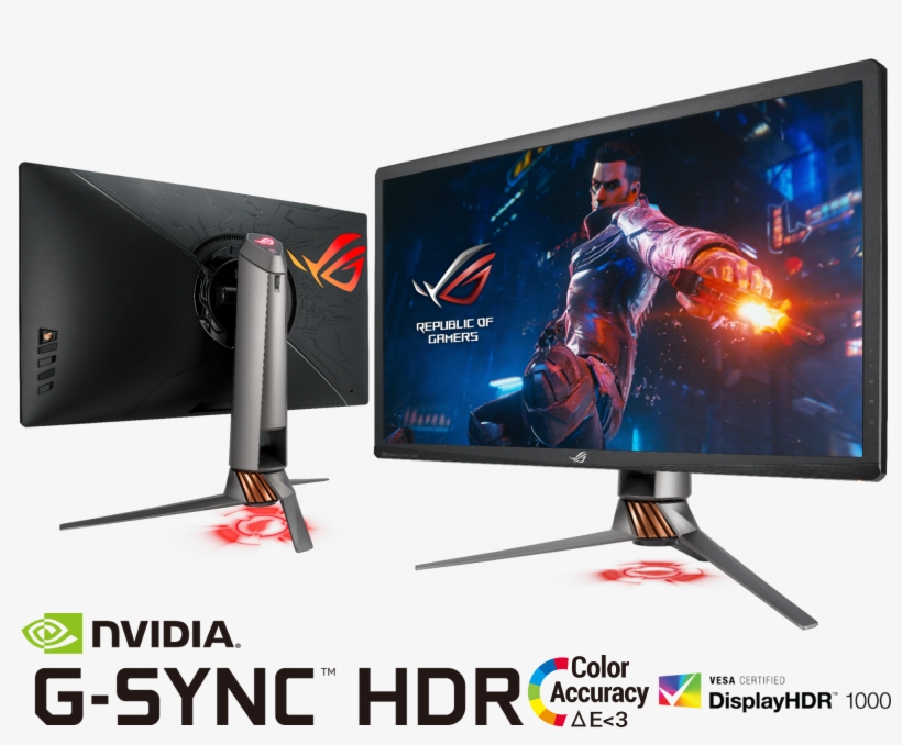 Asus Launches Rog Swift Pg27uq 4k 144hz Nvidia G-sync - Rog Swift Pg27uq, transparent png download