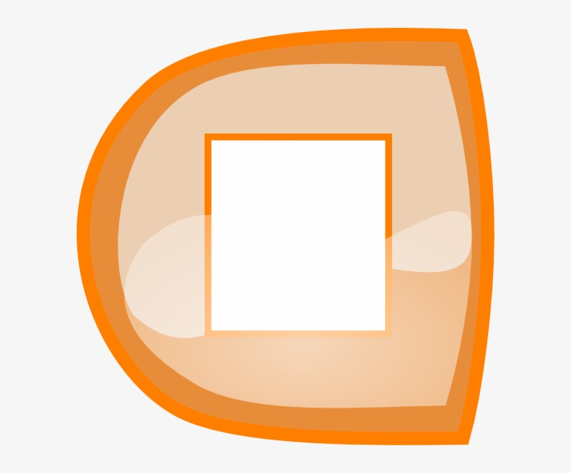 Orange Stop Button Svg Clip Arts 600 X 600 Px, transparent png download