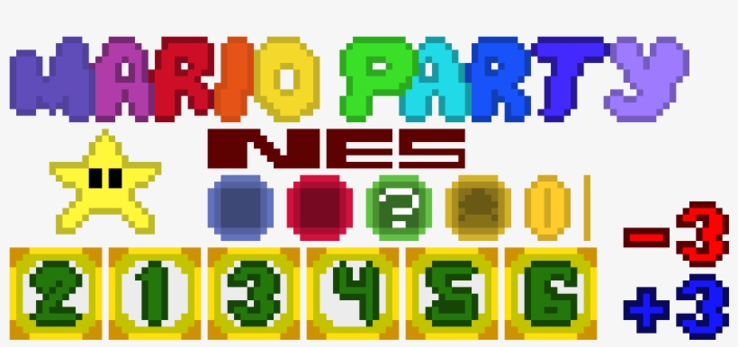 Mario Party Nes Misc - Mario Party Pixel Art, transparent png download