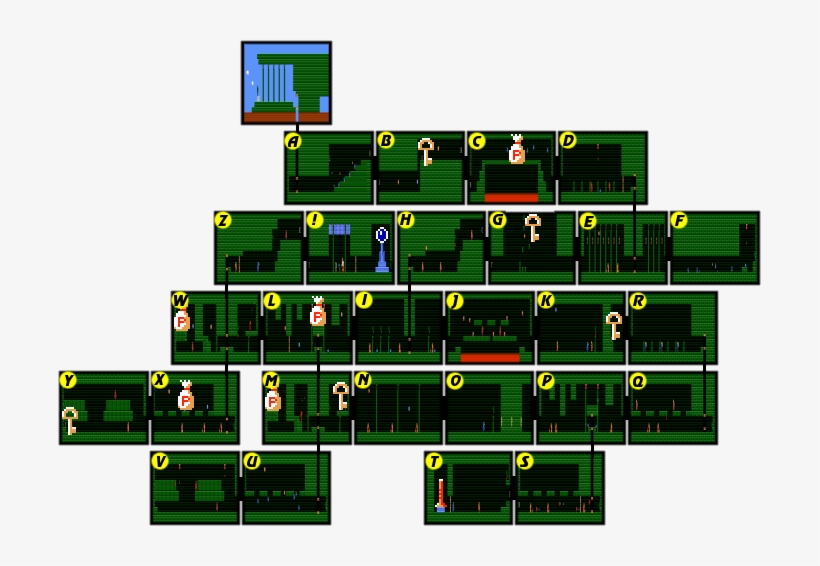 Adventure Of Link Palace5 Map - Adventure Of Link Ocean Palace Map, transparent png download