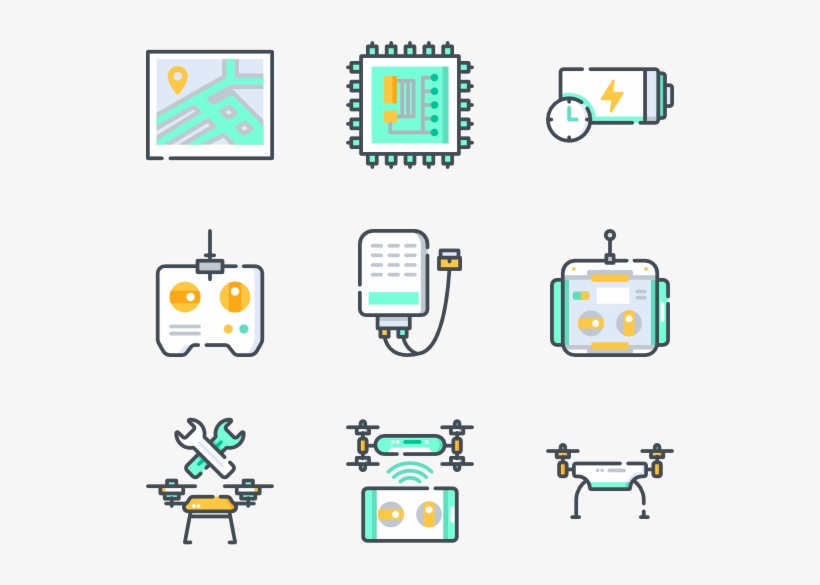 Drones - Vector Graphics, transparent png download