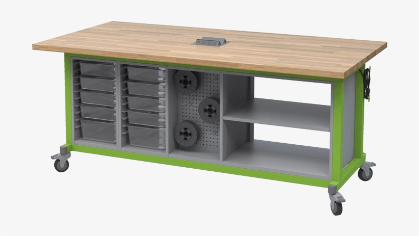 The Explorer Maker Table By Haskell Has Been Designed - Shelf, transparent png download