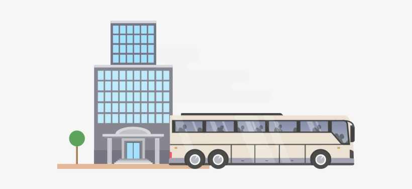 Charter Bus & Minibus Rentals For Corporate Events - Building, transparent png download