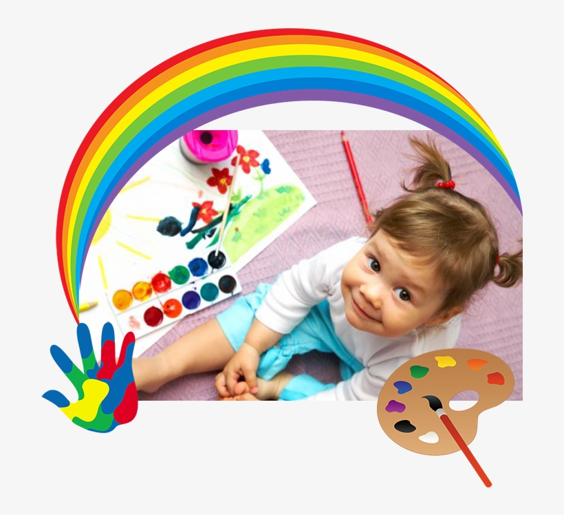 Art Pre-school Girl - School Baby Girl Png, transparent png download