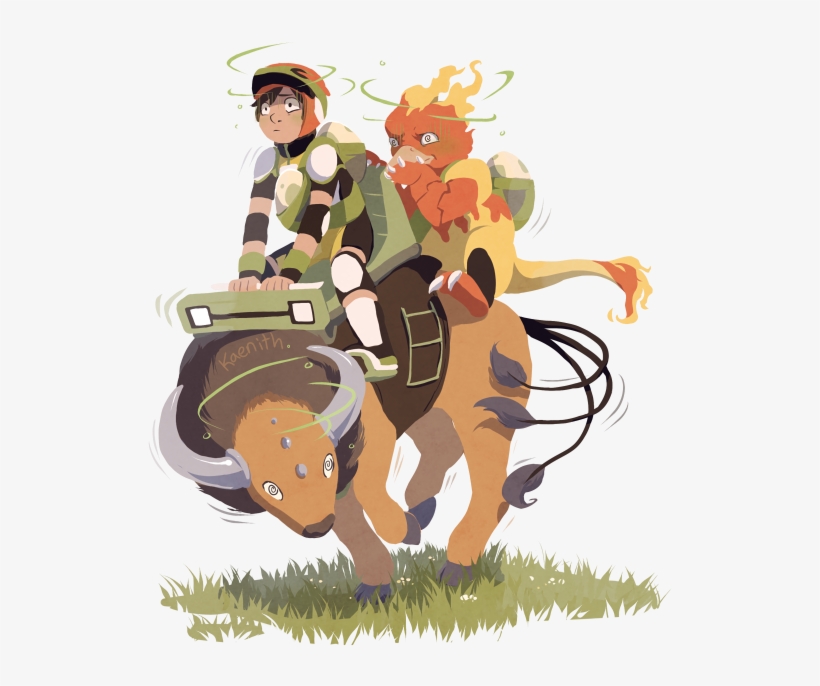 Charging In Circles On Tauros Might Be A Good Way To - Cartoon, transparent png download