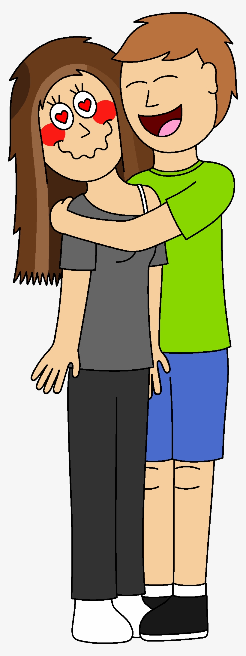 Black And White Stock Drawings On Paigeeworld Pictures - Hug, transparent png download