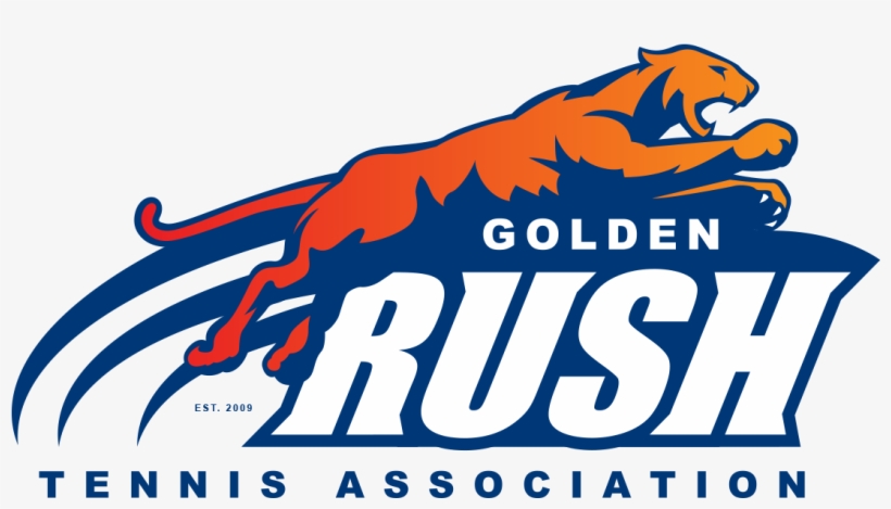 Golden Rush Tennis Association Logo - Branding Rush, transparent png download