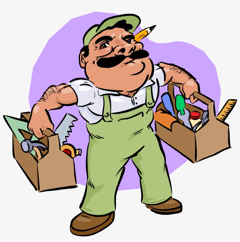 Carpenter Construction Clipart Png - Maintenance Man, transparent png download