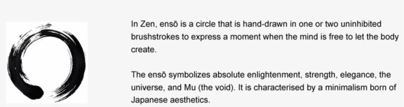 Enso Blurb 3 - Journal Daily: Zen Circle White Background,enso Symbol,, transparent png download