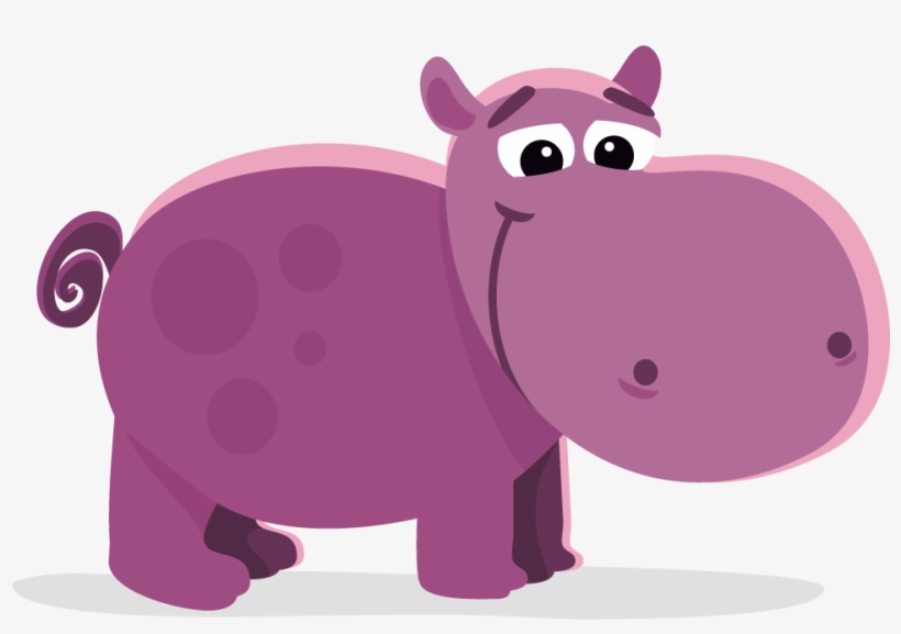 Animal Clipart Hippo - Cute Hippo Clipart Png, transparent png download