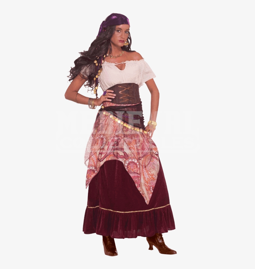 Gypsy Wanderer Women's Costume - Gypsy Costume, transparent png download