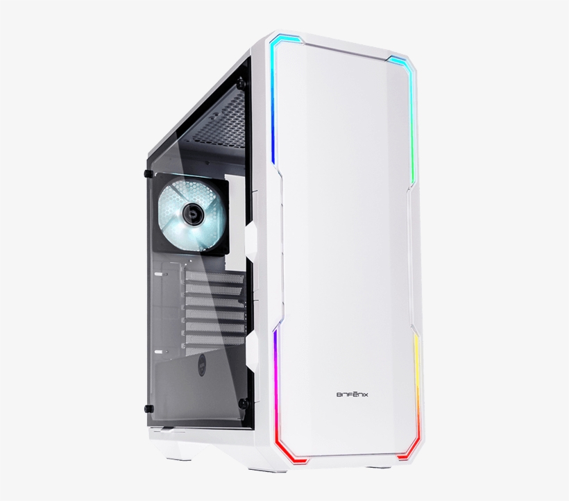 Enso Tempered Glass, No Psu, E-atx, White, Mid Tower - Bitfenix Enso Mid Tower Rgb, transparent png download