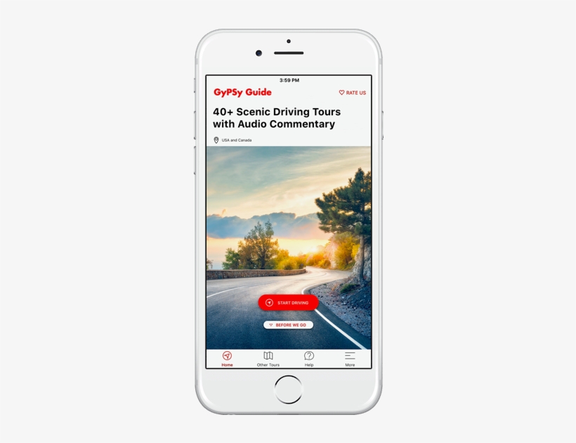 Gypsy Guide Driving Tour App - Road, transparent png download