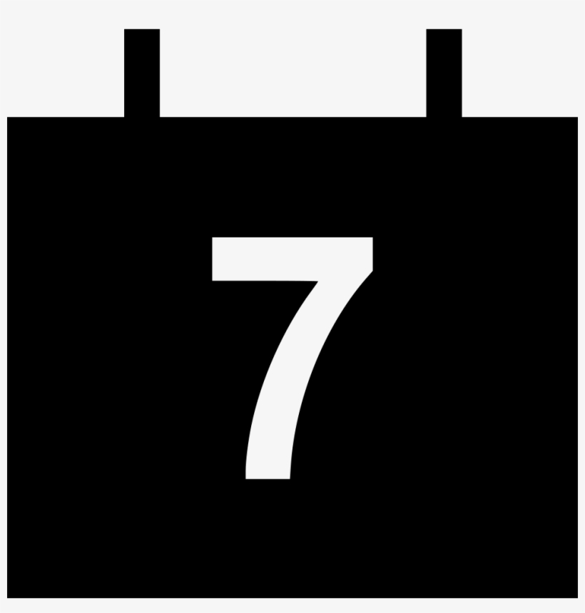 Number Seven Event Date Comments - Black-and-white, transparent png download