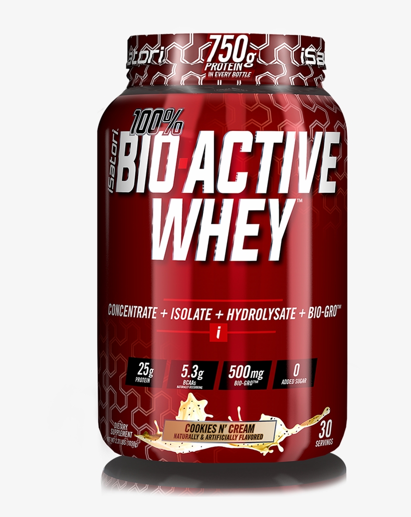 100% Bio Active Whey™ - Isatori Bio-active Whey, transparent png download