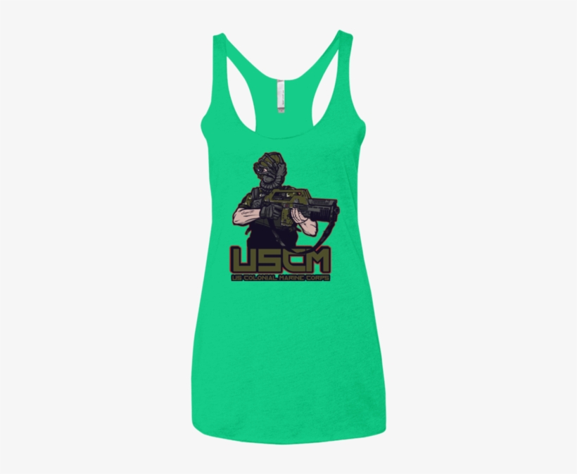 Colonial Facehugger Women's Triblend Racerback Tank - Really It's Just My Workout Face, transparent png download