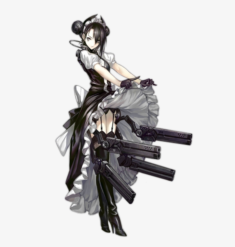 Ppsh-41 No, Ii Can Stillprotect Them - Cool Concept Art Anime, transparent png download