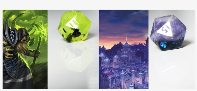 Handmade Resin D&d Dice Experimentation - World Of Warcraft: Legion, transparent png download