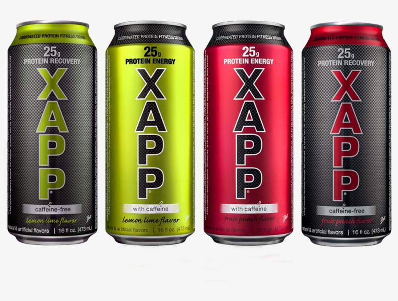 Xapp 4 Cans - Caffeinated Drink, transparent png download