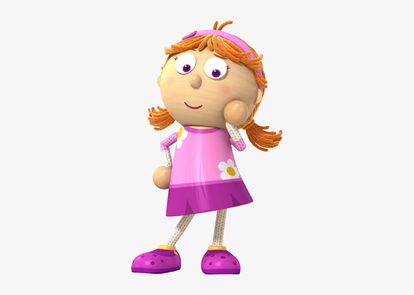 Tallulah Thinking Png - Tickety Toc Characters, transparent png download