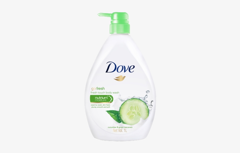 Dove Fresh Touch Body Wash 1000ml - Dove Go Fresh Body Wash Lemon, transparent png download