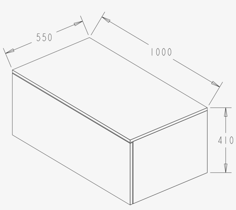 Omvivo Venice Venice 1000 Timb Vanity C/stone Snow - Coffee Table, transparent png download